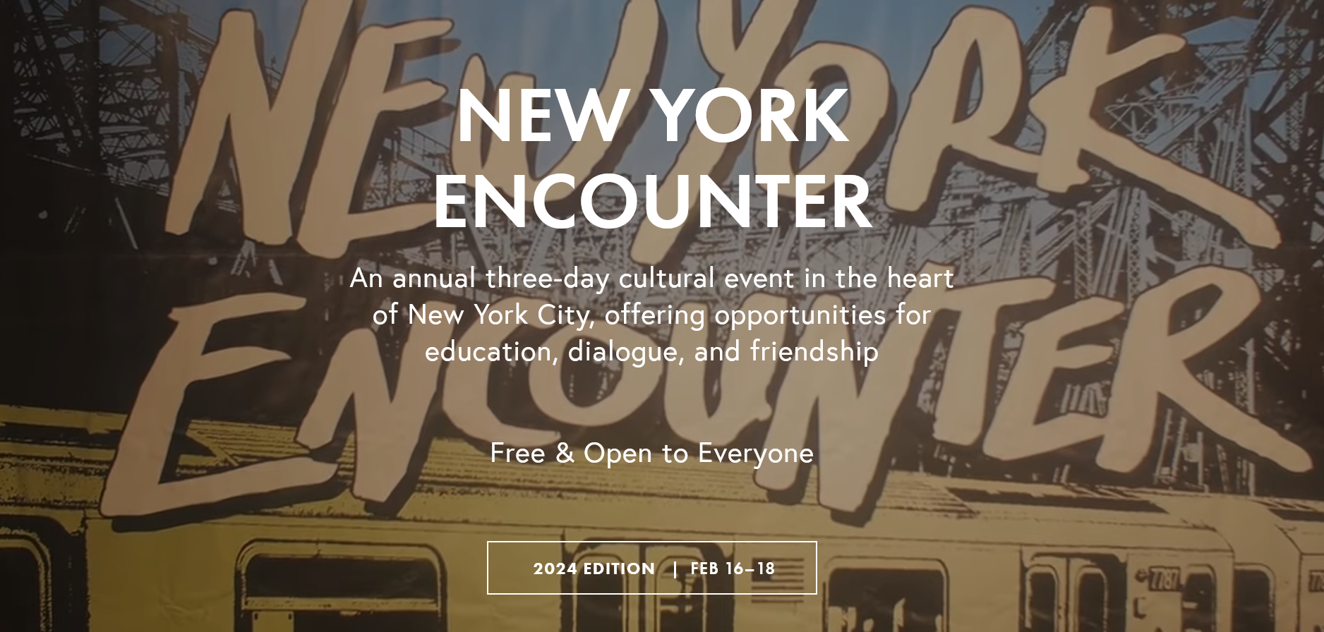 New York Encounter Set for Feb. 16 -18, 2024 - The Diocese of Rockville ...